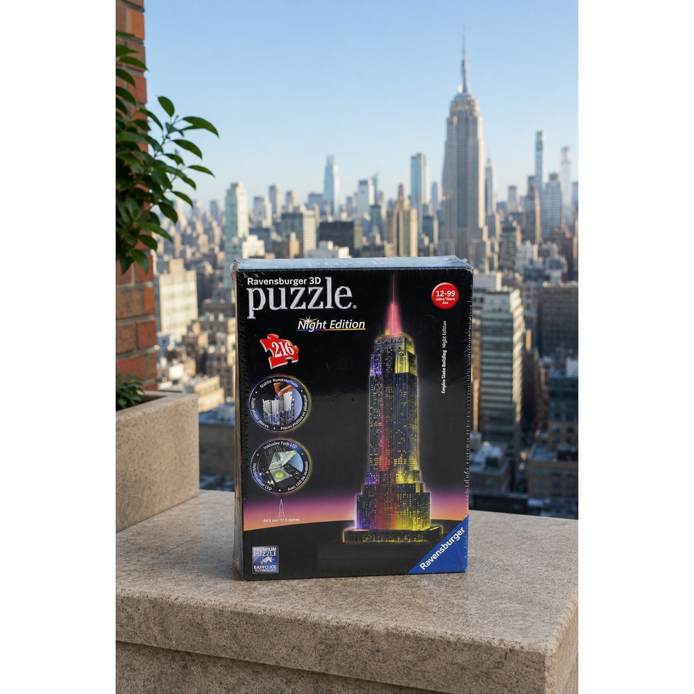 NEW Ravensburger 3D Puzzle Empire State Building Night Edition: Still Sealed